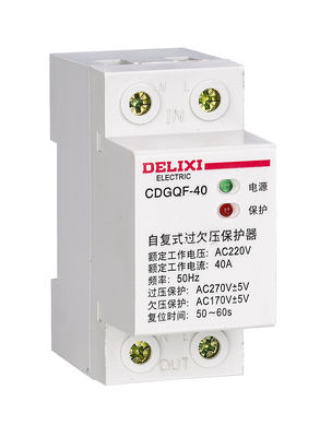 Cina CDGQF Self - Reset Over / Under Voltage Protector 1P + N / 3P + N 20/50/80 / 100A pemasok